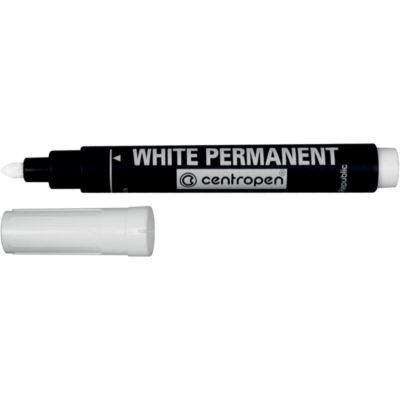 Маркер CENTROPEN Permanent White 8586/11, 2.5 мм білий